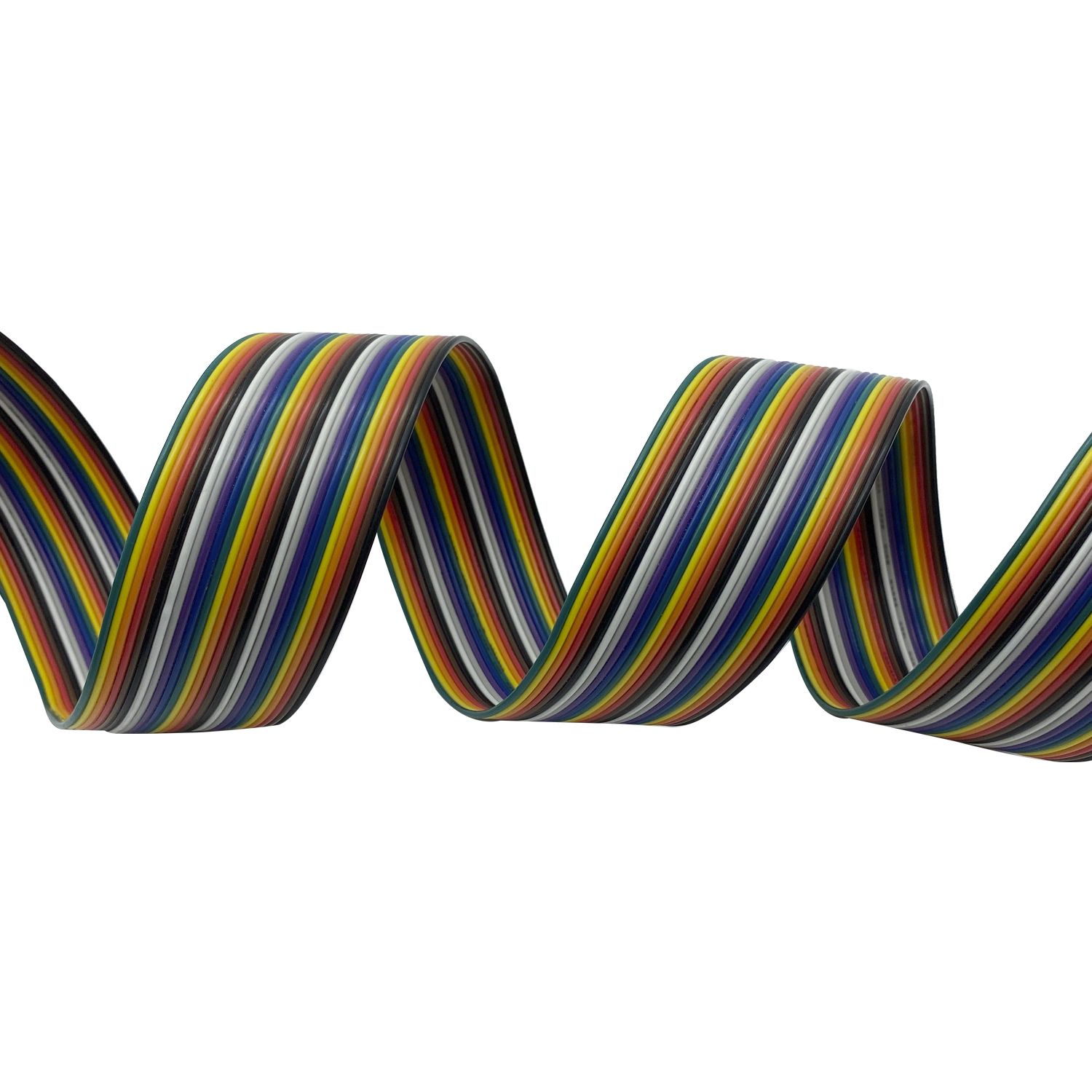 Flat Cable Multi Color Multiple Core PVC 26AWG 26 Conductor