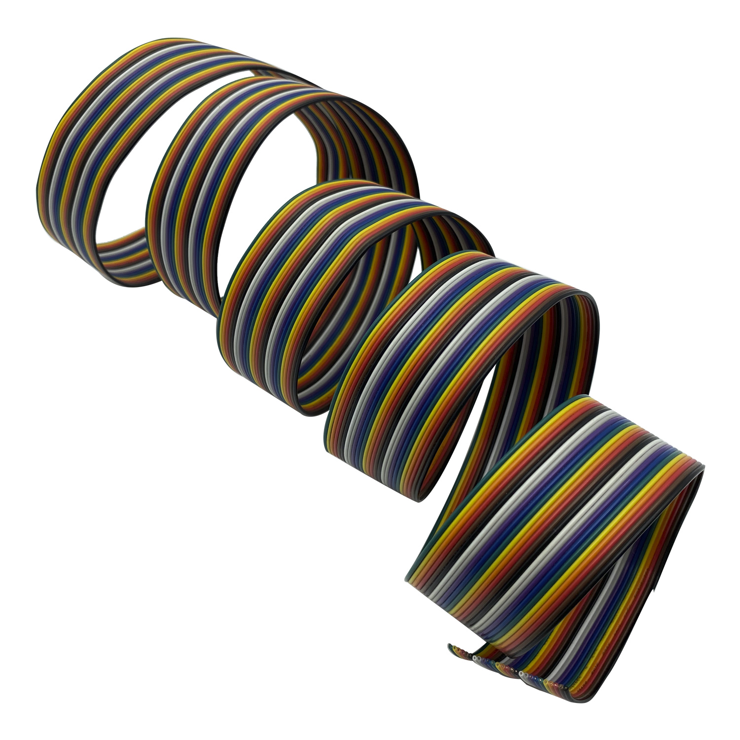 Flat Rainbow Electric Cable FEP Mataas na Temperatura 150 ℃ OEM