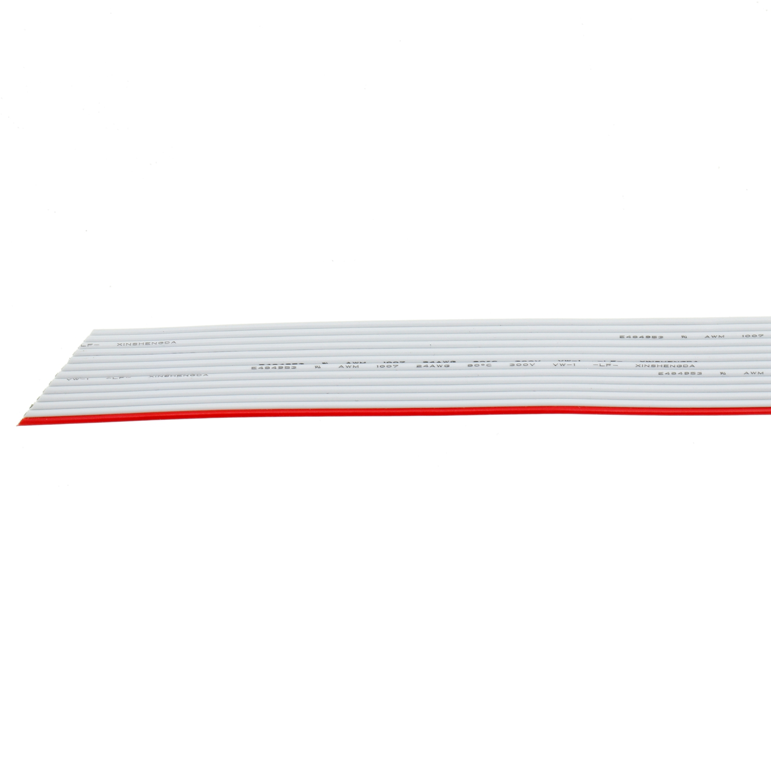 Flat Ribbon Cable PVC Multi Conductor OEM UL1007 24AWG AWM