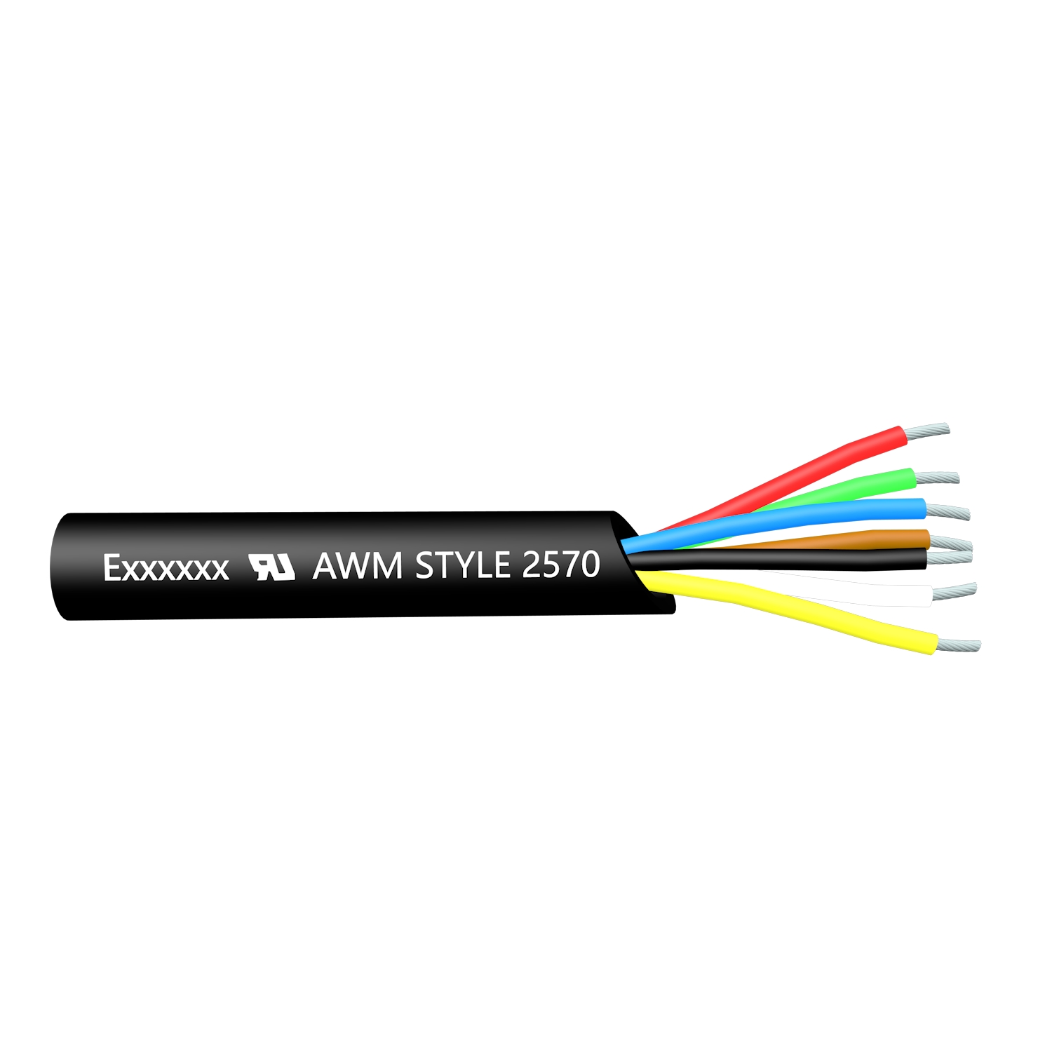 UL2570 PVC Jacket Copper Wire Multi Core Sheath Cable RoHS
