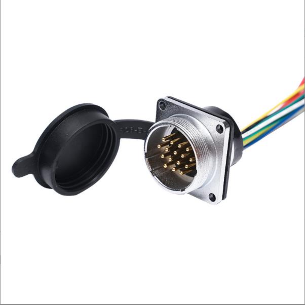16PIN Aviation Plug PVC Male Connector Pasadyang Harness ng Kable