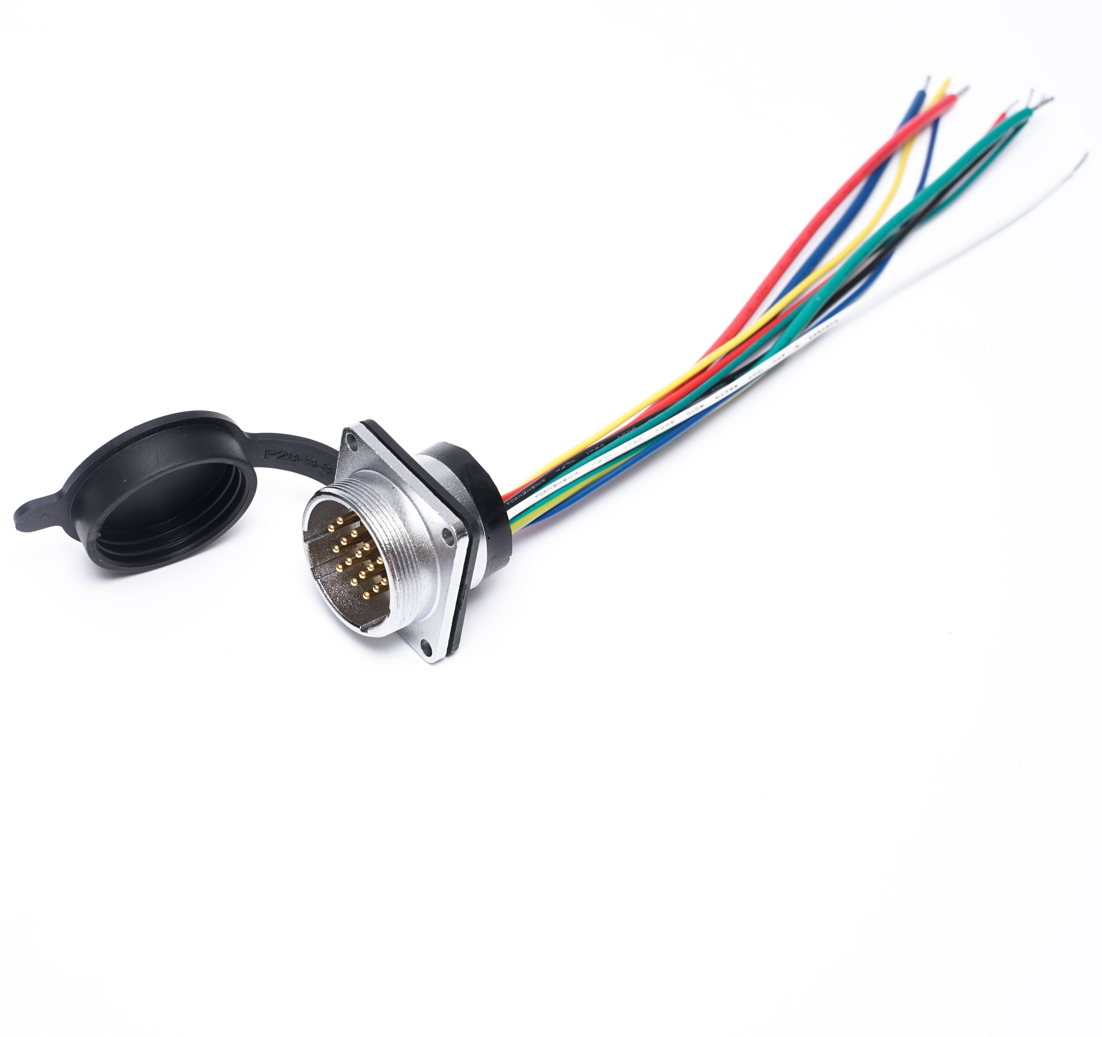 16PIN Aviation Plug Connector Waterproof Glue Wiring Harness